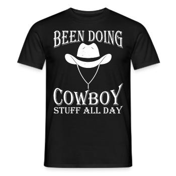 Des trucs de cow-boy fabriqués par Farm Rancher - T-shirt homme - noir - Devant - AI Model Male 178 light (178cm)