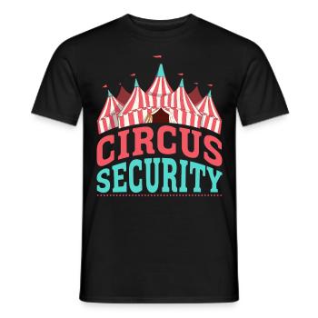 Zircus Security Circus Party Zircus Clothing - Männer T-Shirt - Schwarz - Vorne - AI Model Male 178 light (178cm)