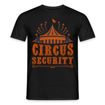 Zircus Security Circus Party Zircus Clothing - Männer T-Shirt - Schwarz - Vorne - AI Model Male 178 light (178cm)