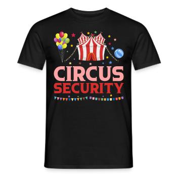 Zircus Security Circus Party Zircus Clothing - Männer T-Shirt - Schwarz - Vorne - AI Model Male 178 light (178cm)