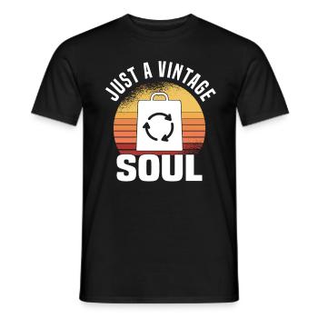 Magasin d’occasion Eco Hipster d’occasion - T-shirt homme - noir - Devant - AI Model Male 178 light (178cm)