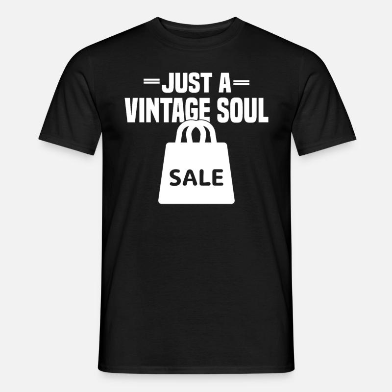 Secondhandladen Secondhand Öko Hipster Gebraucht - Männer T-Shirt - Schwarz