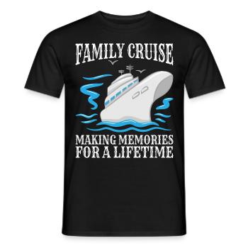 Coole Kreuzfahrt Kreuzfahrtschiff Familienurlaub - Männer T-Shirt - Schwarz - Vorne - AI Model Male 178 light (178cm)