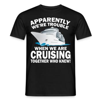 Coole Kreuzfahrt Kreuzfahrtschiff Familienurlaub - Männer T-Shirt - Schwarz - Vorne - AI Model Male 178 light (178cm)