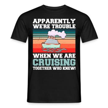 Coole Kreuzfahrt Kreuzfahrtschiff Familienurlaub - Männer T-Shirt - Schwarz - Vorne - AI Model Male 178 light (178cm)