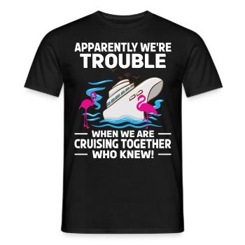 Coole Kreuzfahrt Kreuzfahrtschiff Familienurlaub - Männer T-Shirt - Schwarz - Vorne - AI Model Male 178 light (178cm)