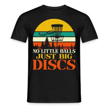 Disc Golf Frisbee Golf pour hommes et femmes - T-shirt homme - noir - Devant - AI Model Male 178 light (178cm)