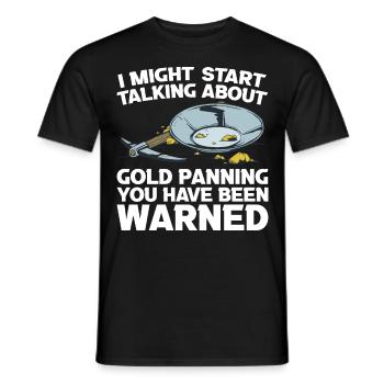 Gold Graben Gold Panner Gold Rush Gold Wortspiel - Männer T-Shirt - Schwarz - Vorne - AI Model Male 178 light (178cm)