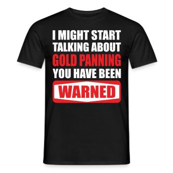 Gold Graben Gold Panner Gold Rush Gold Wortspiel - Männer T-Shirt - Schwarz - Vorne - AI Model Male 178 light (178cm)