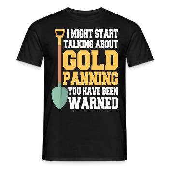 Gold Graben Gold Panner Gold Rush Gold Wortspiel - Männer T-Shirt - Schwarz - Vorne - AI Model Male 178 light (178cm)