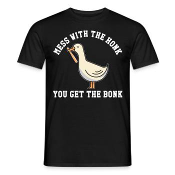Gänse Messe Gans Geschenk - Männer T-Shirt - Schwarz - Vorne - AI Model Male 178 light (178cm)