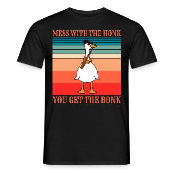Gänse Messe Gans Geschenk - Männer T-Shirt - Schwarz - Vorne - AI Model Male 178 light (178cm)