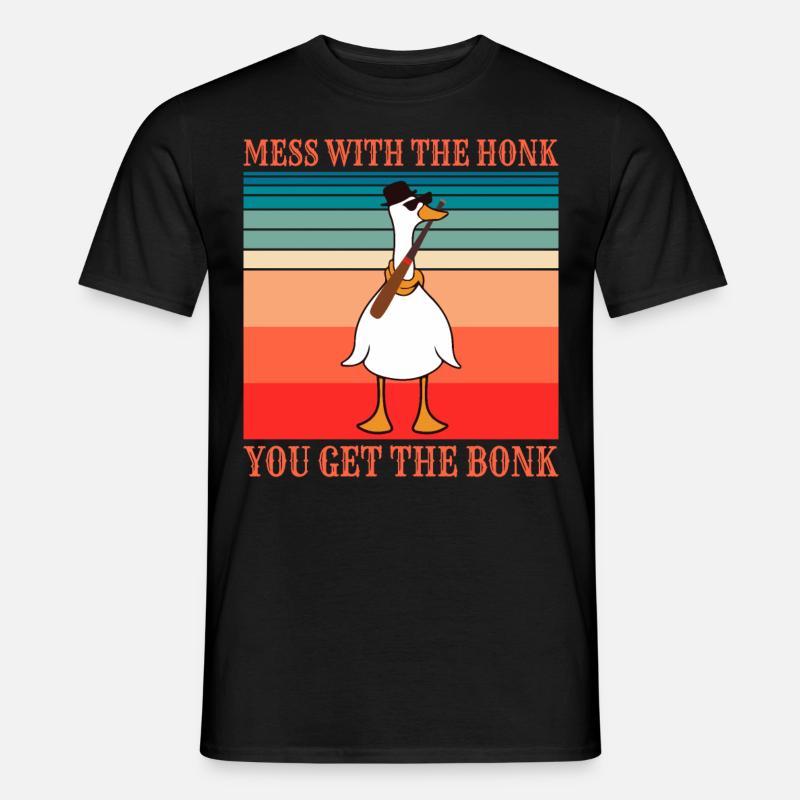 Gänse Messe Gans Geschenk - Männer T-Shirt - Schwarz