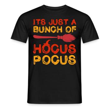 It's just a bunch of hocus-pocus costumes - Men's T-Shirt - black - Front - AI Model Male 178 light (178cm)