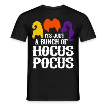 It's just a bunch of hocus-pocus costumes - Men's T-Shirt - black - Front - AI Model Male 178 light (178cm)