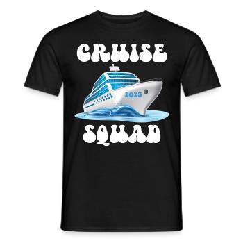 Chemise Family Cruise Squad 2023, groupe assorti - T-shirt homme - noir - Devant - AI Model Male 178 light (178cm)
