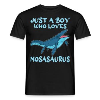 Biologiste marin Mosasaurus Time Dinosaur - T-shirt homme - noir - Devant - AI Model Male 178 light (178cm)