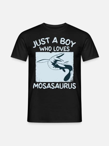 Meeresbiologe Mosasaurus Uhrzeit Dinosaurier - Männer T-Shirt - Schwarz