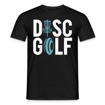 Lustiges Disc Golf & Ultimate Frisbee Spieler - Männer T-Shirt - Schwarz - Vorne - AI Model Male 178 light (178cm)