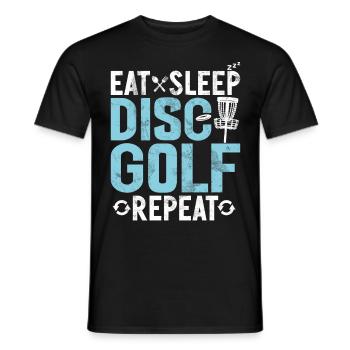 Lustiges Disc Golf & Ultimate Frisbee Spieler - Männer T-Shirt - Schwarz - Vorne - AI Model Male 178 light (178cm)