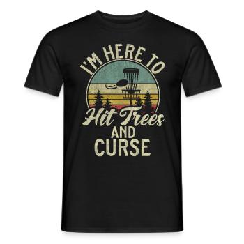 Lustiges Disc Golf & Ultimate Frisbee Spieler - Männer T-Shirt - Schwarz - Vorne - AI Model Male 178 light (178cm)