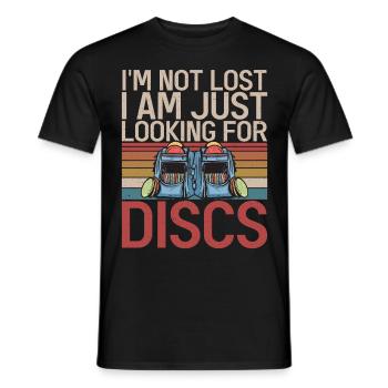 Lustiges Disc Golf & Ultimate Frisbee Spieler - Männer T-Shirt - Schwarz - Vorne - AI Model Male 178 light (178cm)