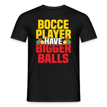 Boccia Petanque Boule Bocciaspieler Lyonnais - Männer T-Shirt - Schwarz - Vorne - AI Model Male 178 light (178cm)