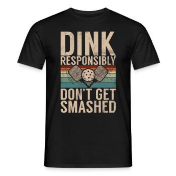 Pickleball Funny Saying Pickleball Design - Men's T-Shirt - black - Front - AI Model Male 178 light (178cm)