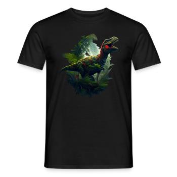Dinosaur - Men's T-Shirt - black - Front - AI Model Male 178 light (178cm)