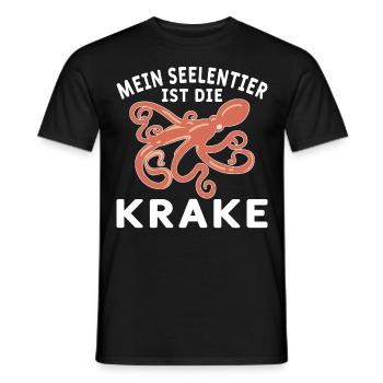 Meeresbiologe Meeresforscher Oktopus Meerestier - Männer T-Shirt - Schwarz - Vorne - AI Model Male 178 light (178cm)