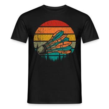 Badminton Lustiger Spruch Herren Badminton Design - Männer T-Shirt - Schwarz - Vorne - AI Model Male 178 light (178cm)