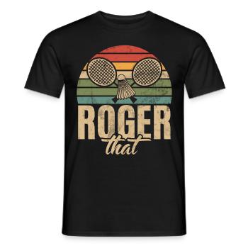 Badminton Lustiger Spruch Herren Badminton Design - Männer T-Shirt - Schwarz - Vorne - AI Model Male 178 light (178cm)