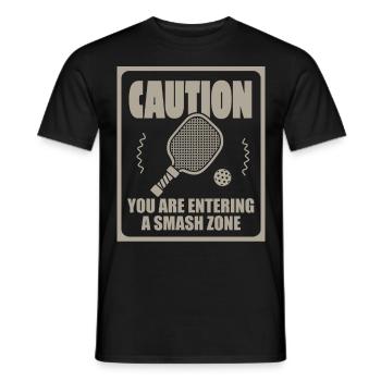 Men's Pickleball Sports Funny Pickleball Design - Men's T-Shirt - black - Front - AI Model Male 178 light (178cm)