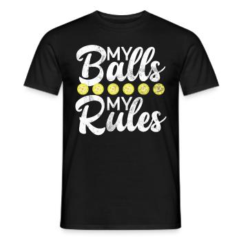 Pickleball masculin Sports Funny Pickleball Design - T-shirt homme - noir - Devant - AI Model Male 178 light (178cm)
