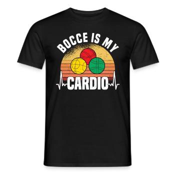 Boccia Petanque Boule Boccia Player Lyonnais - Men's T-Shirt - black - Front - AI Model Male 178 light (178cm)
