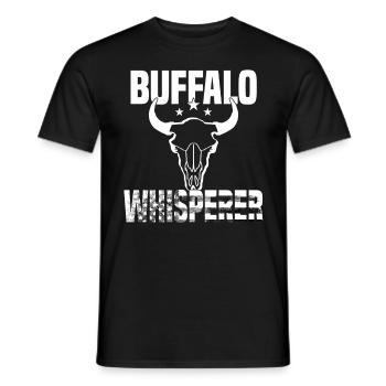 Buffle Bison Buffle Amérindien - T-shirt homme - noir - Devant - AI Model Male 178 light (178cm)