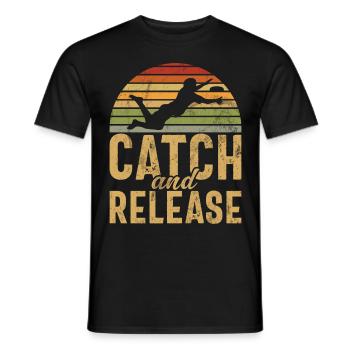 Joueur de Disc Golf et d’Ultimate Frisbee - T-shirt homme - noir - Devant - AI Model Male 178 light (178cm)