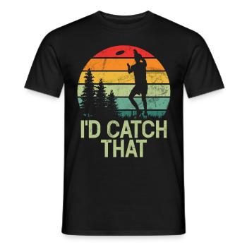 Ultimate Frisbee & Disc Golf Frisbee Design - Männer T-Shirt - Schwarz - Vorne - AI Model Male 178 light (178cm)