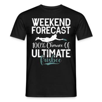 Ultimate Frisbee & Disc Golf Frisbee Design - Männer T-Shirt - Schwarz - Vorne - AI Model Male 178 light (178cm)