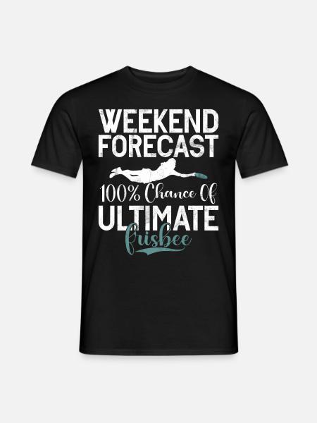Ultimate Frisbee & Disc Golf Frisbee Design - Men's T-Shirt - black