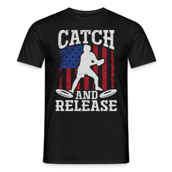 Design ultime de frisbee et de frisbee de disc golf - T-shirt homme - noir - Devant - AI Model Male 178 light (178cm)