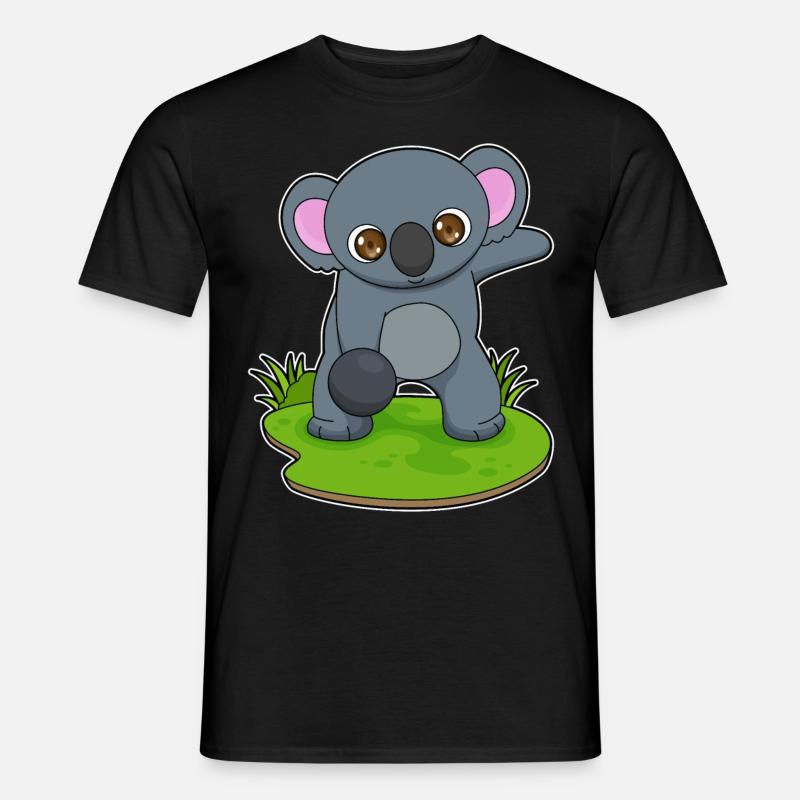 Koala Bowling Bowlingkugel - Männer T-Shirt - Schwarz