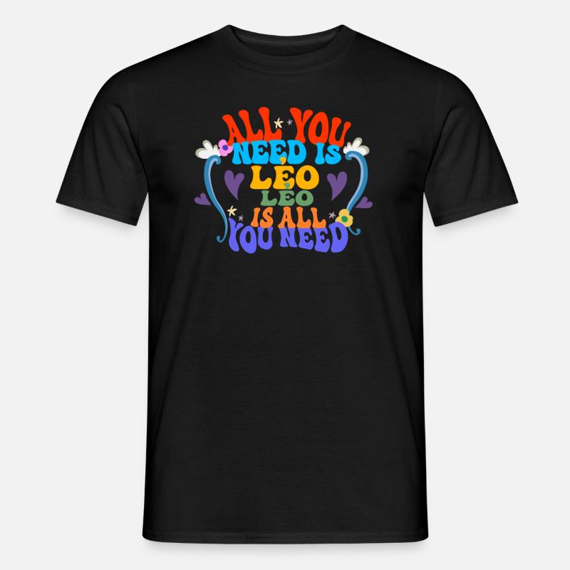 Löwe - Männer T-Shirt - Schwarz