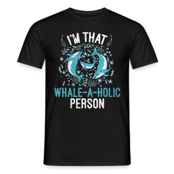 Killer whale killer whale watching Orca whale watching - Men's T-Shirt - black - Front - AI Model Male 178 light (178cm)