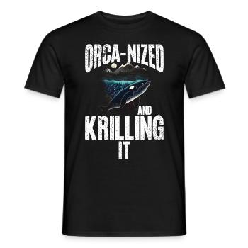 Killerwal Schwertwal Wale beobachten Orca Wal - Männer T-Shirt - Schwarz - Vorne - AI Model Male 178 light (178cm)
