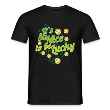 C’est tellement agréable d’avoir de la chance le jour de la Saint-Patrick - T-shirt homme - noir - Devant - AI Model Male 178 light (178cm)
