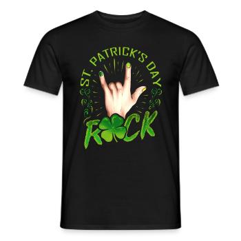 Signe Des Cors Main Logo Rock Music St - T-shirt homme - noir - Devant - AI Model Male 178 light (178cm)