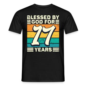 17 Birthday Gift Years Funny Saying - Men's T-Shirt - black - Front - AI Model Male 178 light (178cm)