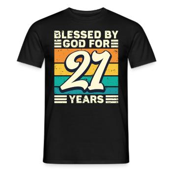 21 Birthday Gift Years Funny Saying - Men's T-Shirt - black - Front - AI Model Male 178 light (178cm)
