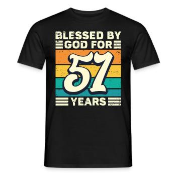 51 années de cadeaux d’anniversaire drôle de dicton - T-shirt homme - noir - Devant - AI Model Male 178 light (178cm)
